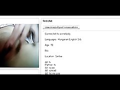 Buceta menina sérvio jogar no chatroulette