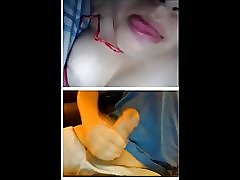Chatroulette bate-papo aleatório mexicano com belas tetas e língua