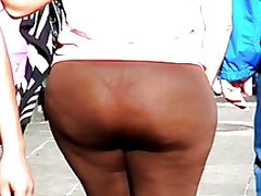 Bunda gorda bbw ver através do spandex tanga